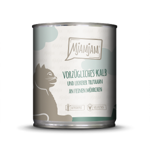 Mjamjam Katten Maaltijd Blik 800g kalb & kalkoen